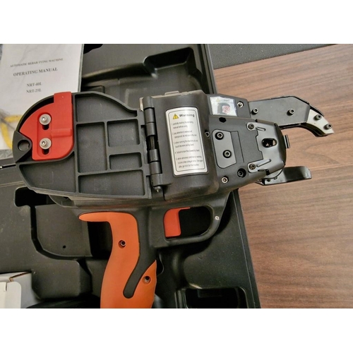 126 - Automatic Cordless Rebar Tying Machine with 1x Battery but No Charger (Condition Unknown a/f)