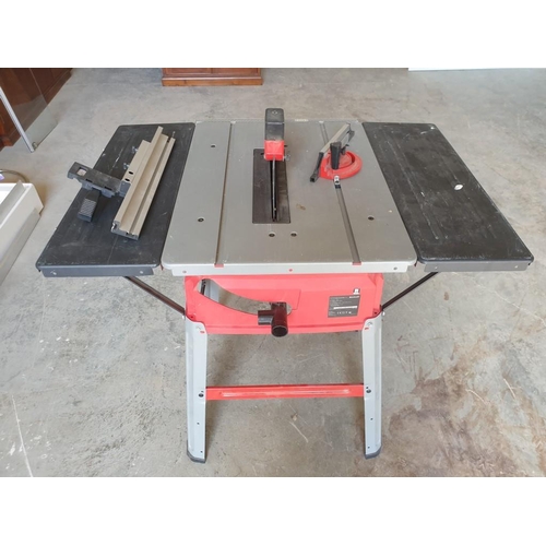 140 - Einhell TC-TS 2025/1U Circular Table Saw with Underframe and Side Extensions and Spar cutting Blade ... 