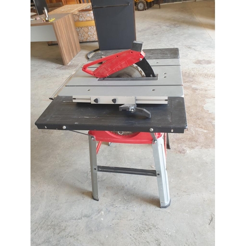 140 - Einhell TC-TS 2025/1U Circular Table Saw with Underframe and Side Extensions and Spar cutting Blade ... 