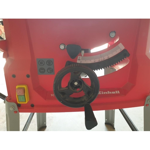 140 - Einhell TC-TS 2025/1U Circular Table Saw with Underframe and Side Extensions and Spar cutting Blade ... 