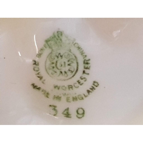 175 - Vintage Royal Worcester Blanc De Chine Figural Salt Dishes (No. 349, Salts in the Form of Merboy and... 