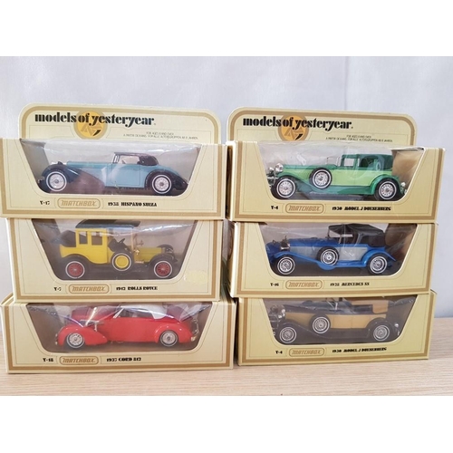 26 - 6 Boxed Die Cast 'Matchbox Models of Yesteryear' Vintage Cars