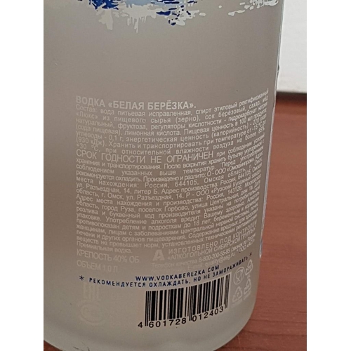 302 - Special Taste from Easter Europe: 'White Birch - Belaya Bereza' Russian Vodka 1l /40% Vol. Together ... 