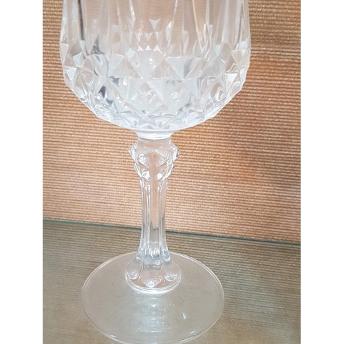 318 - 'Crystal Diarques' Set of 18x Crystal Glasses (6x Wine, 6x Brandy and 6x Liquor )