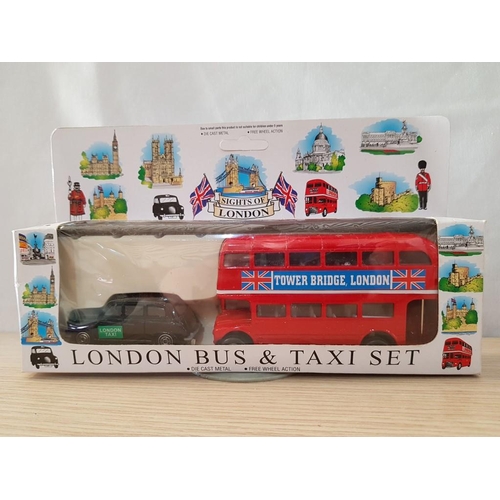 35 - 3 Boxed Matchbox 'Models of Yesteryear' Die Cast Models and Boxed Die Cast Model Set of 'London Bus ... 