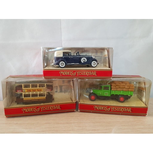 35 - 3 Boxed Matchbox 'Models of Yesteryear' Die Cast Models and Boxed Die Cast Model Set of 'London Bus ... 