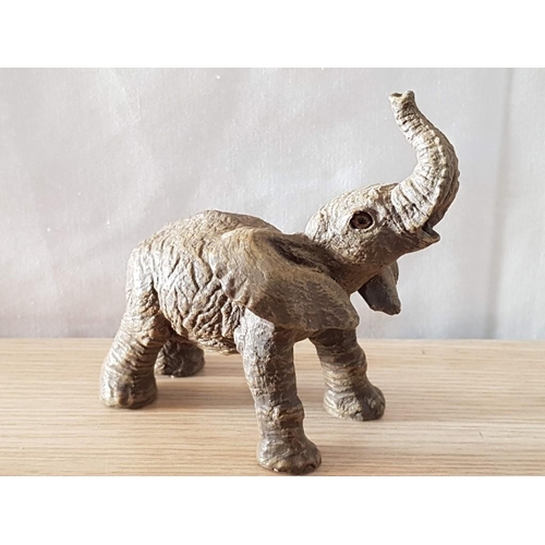 36 - Elephant Ornament in Terra Cotta (10 x 15cm) plus Elephant Calf from HERD Collection (10 x 12), plus... 