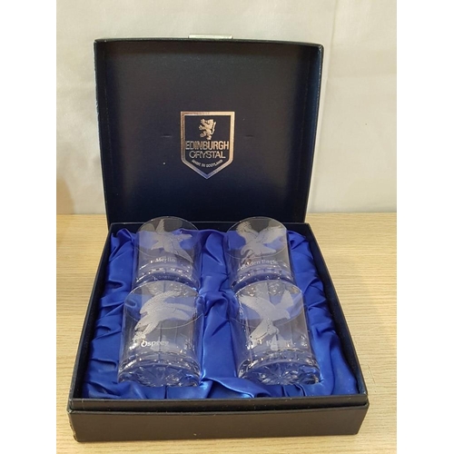 38 - 2 Boxed Sets of 'Davinci' Crystal Sherry Glasses together with Boxed Set of 4 'Edinburgh Crystal' Wh... 