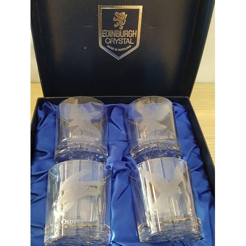 38 - 2 Boxed Sets of 'Davinci' Crystal Sherry Glasses together with Boxed Set of 4 'Edinburgh Crystal' Wh... 