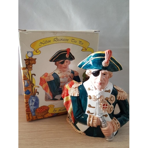 40 - Boxed Leonardo Collection Novelty 'Nelson' Teapot (17 x 18cm)