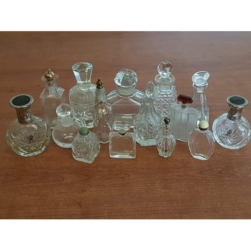 400 - Large Collection of Glass and Crystal Perfume and Snuff Bottles (15x Vintage/Retro and Modern inc. 2... 