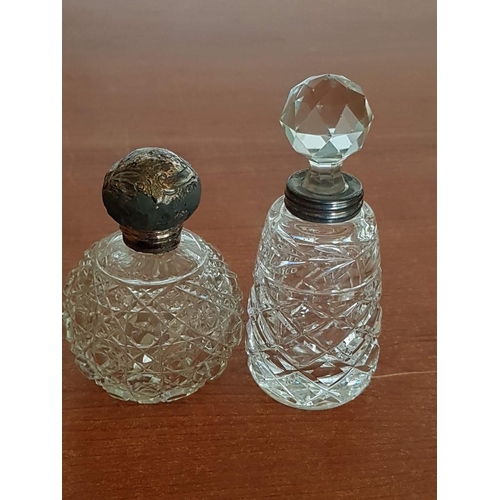 403 - Very Old Crystal Scent/Snuff Bottles in Different Sizes Shape and Pattern (7x 5.5 x 11.5cm)