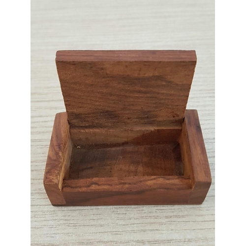 44 - 5 Wooden Boxes - Various Woods and Shapes