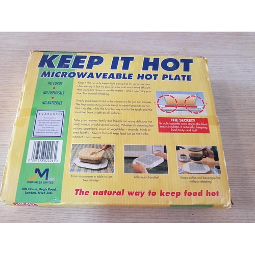 469 - 2 Microwavable Hot Plates (John Mills Limited, Unused/Boxed)