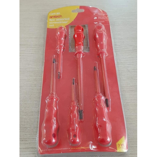 59 - Packaged, Unused Amtech 6 Piece Screwdriver Set & 8 Piece Precision Tool Kit