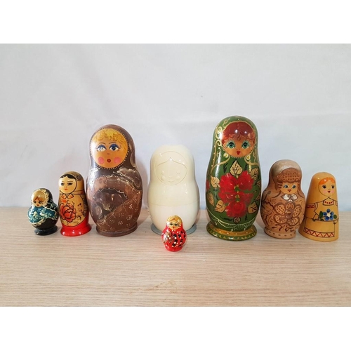 6 - 'Matryoshka' Measuring Cups (Fred x Friends, Set of 3x) Together with Traditional Russian 'Matryoshk... 