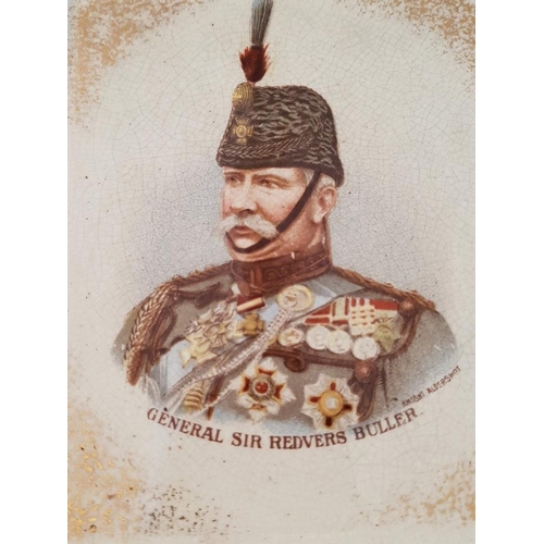 64 - Antique Boer War Plate 'Portrait of General Sir Redvers Buller' by Knights of Aldershot