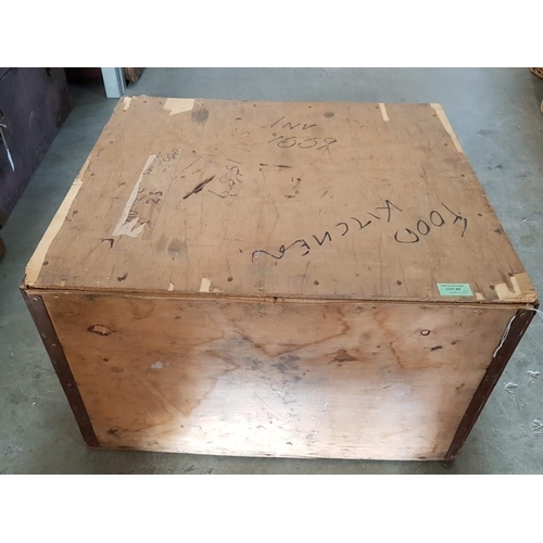 68 - Plywood Shipping Case with Rope Handles and Plug Lid (63 x 55 x38cm)