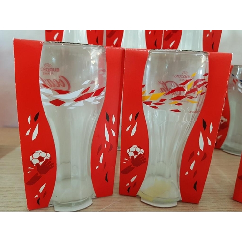 193 - Collection of 18 x Unused / Boxed Coca-Cola UEFA Euro 2016 Glasses, (18)