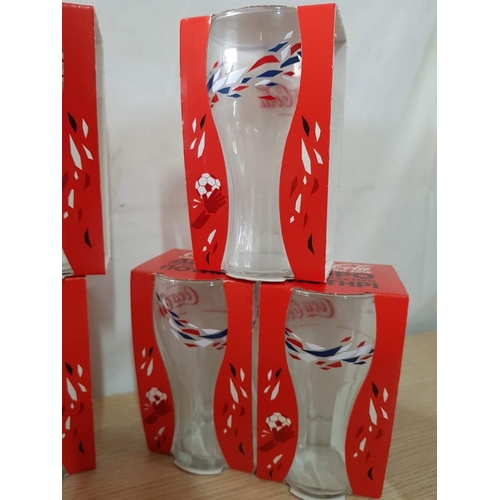 193 - Collection of 18 x Unused / Boxed Coca-Cola UEFA Euro 2016 Glasses, (18)