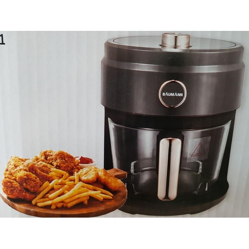 284 - 'Baumann' Glass Air Fryer (Boxed, Untested)