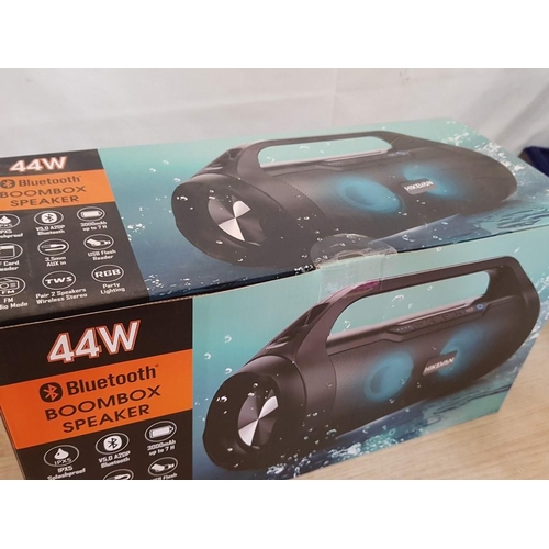 373 - Hikevan 44w Boombox Speaker (Wireless, Portable Bluetooth Speaker with RGB Lights), Approx. 35 x 14 ... 