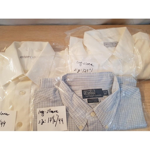 512 - Collection of Assorted Men's Shirts, Sizes 17.5'' and X-XXL, (7pcs)