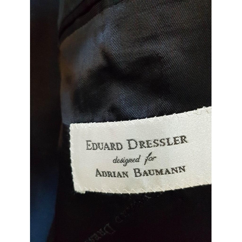 513 - Classic Men's Suit in Ink Blue Colour, By Eduard Dressler, Designed for Adrian Baumann, Wool and Moh... 