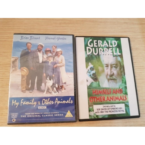 516 - Gerald Durrell Collection; Authorised Biography, Double DVD 'My Family and Other Animals', DVD 'Hims... 