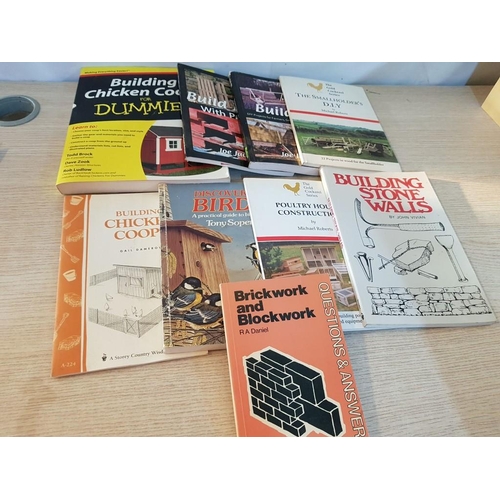 545 - Collection of Books on DIY and Chicken Coops, (9)