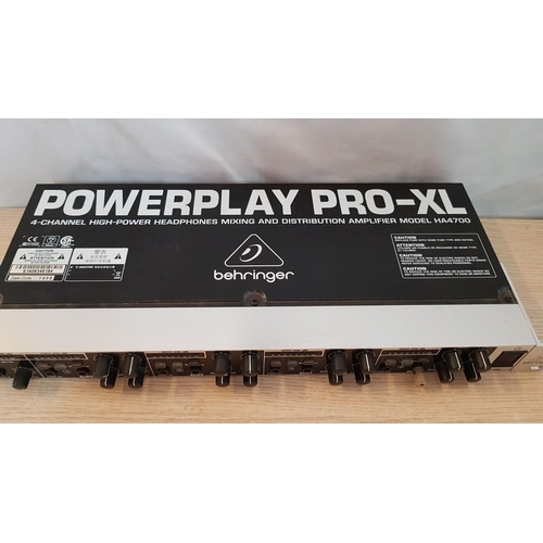 138 - Behringer Powerplay Pro-XL 4-Channel Headphones Mixing and Distribution Amplifier, (Model: HA4700), ... 