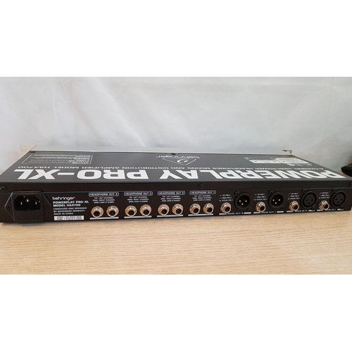 138 - Behringer Powerplay Pro-XL 4-Channel Headphones Mixing and Distribution Amplifier, (Model: HA4700), ... 