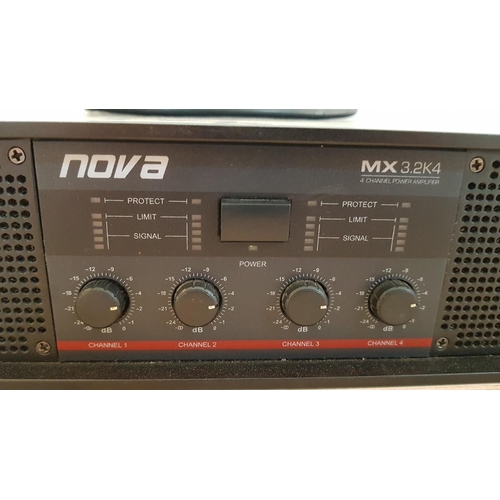 139 - Nova MX 3.2K4 4 Channel Power Amplifier, Made in Germany, Untested