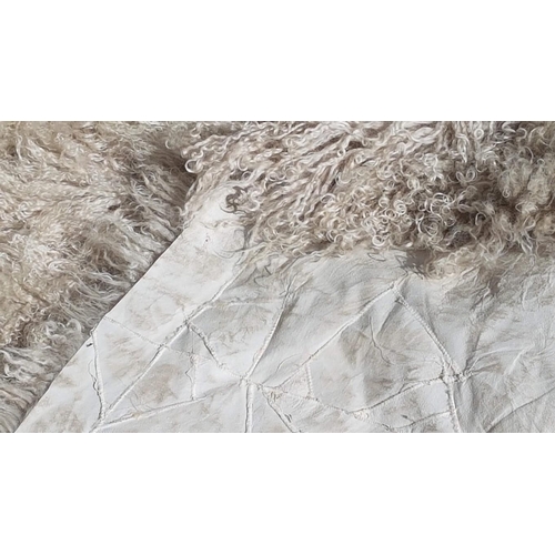 253 - Clint Fur Floor Rug; Luxurious Patchwork of Natural Fur Squares by Italian Brand 'Ivano Redaelli', (... 