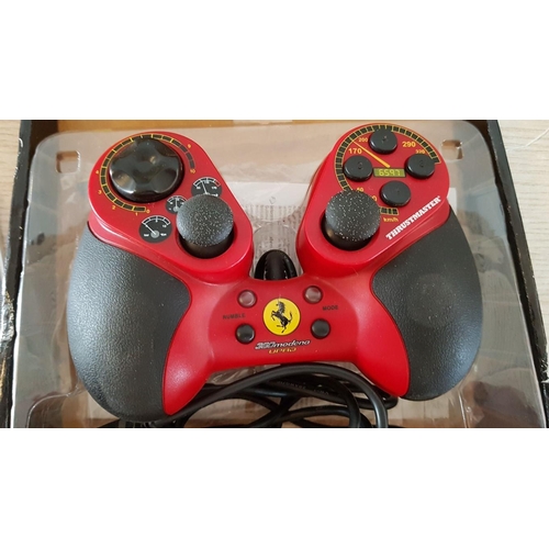 346 - 2 x Ferrari Thrustmaster '360 Modena Upad Force' PC USB Joysticks in Boxes, (2)