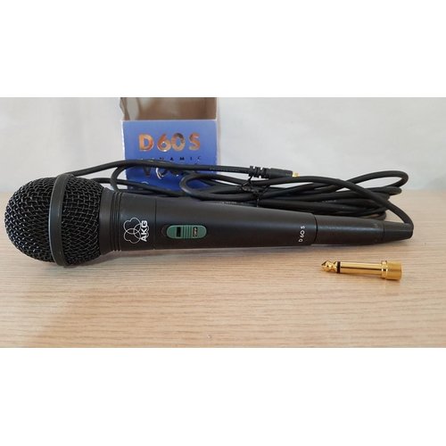 348 - AKG Acoustics D60S Dynamic Vocal Microphone, 'Performer Series', Made in Austria, with Original Box,... 