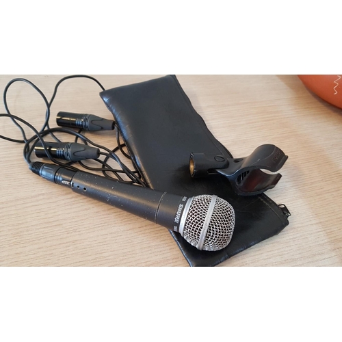 355 - Shure SM58 Dynamic Voice Microphone, Wired Mic with Cable, Holder and Soft Case