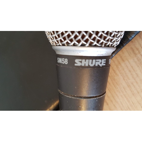 355 - Shure SM58 Dynamic Voice Microphone, Wired Mic with Cable, Holder and Soft Case