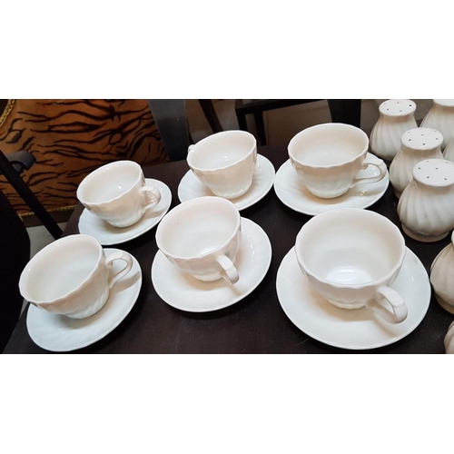 356 - Large Qty of 'Churchill' Tableware, Over 100pcs; Cups & Saucers, Salt & Pepper, Bowls, Various Plate... 