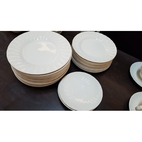 356 - Large Qty of 'Churchill' Tableware, Over 100pcs; Cups & Saucers, Salt & Pepper, Bowls, Various Plate... 