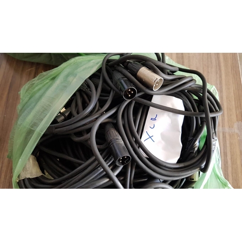 541 - Various Audio Cables, Incl. XLR - Jack, Jack - Jack, XLR - XLR and Many Others
