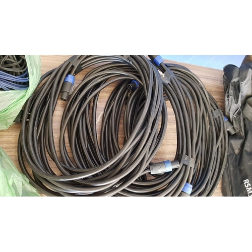 541 - Various Audio Cables, Incl. XLR - Jack, Jack - Jack, XLR - XLR and Many Others