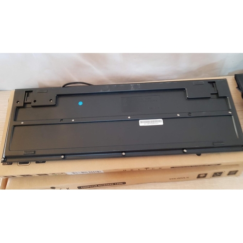 542 - 2 x 'Oklick' 120M Computer Keyboards, Boxed / Unused, (2)