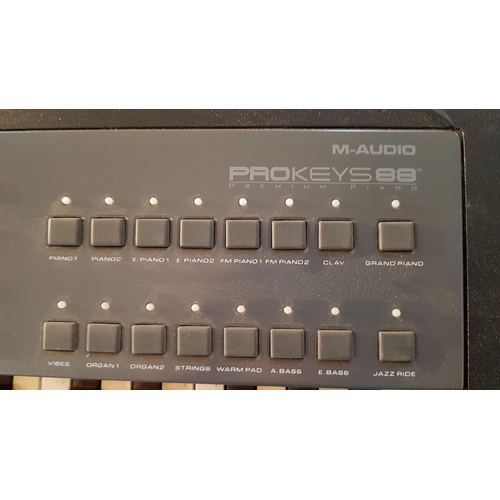 550 - M-Audio ProKeys88 Stage Digital Piano / Keyboard, 

* Basic Test and Powers On & Lights Up, no built... 