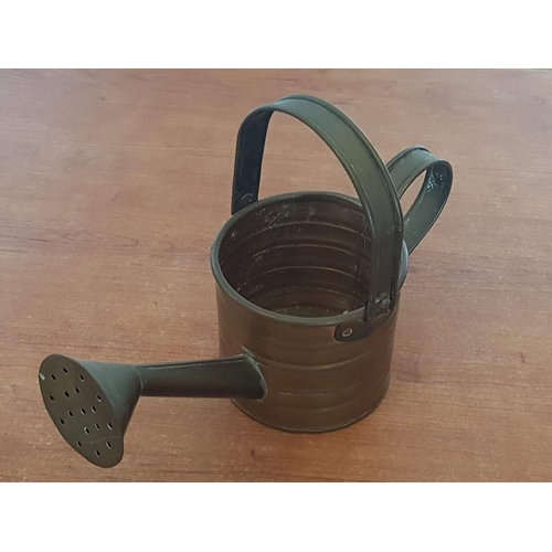 603 - Vintage Copper Candle Holder and Copper Style Watering Can (2)