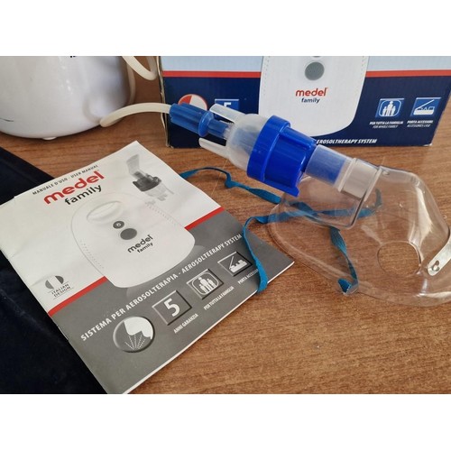 620 - 'Med Family' Aerosol Therapy System / Nebulizer, with Box and Manual, * Basic Test and Working *, To... 