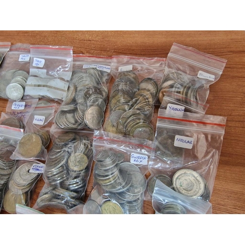 149 - Large Collection of Assorted Coins, Arranged in Bags by Country, Mostly Europe, (Approx. 7.4kg)