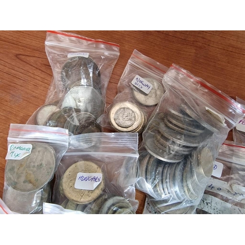 149 - Large Collection of Assorted Coins, Arranged in Bags by Country, Mostly Europe, (Approx. 7.4kg)