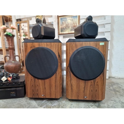 245 - Pair of Bowers & Wilkins 'B&W Series 80' Loud Speakers (Model No 801), Floor Standing on Wheels, Mad... 