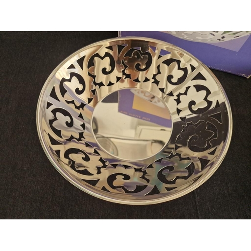 247 - 2 x French 'Couzon' Stainless Steel (18/10) Serving Platters, in the 'Symphonie' Design; 60cm and 42... 